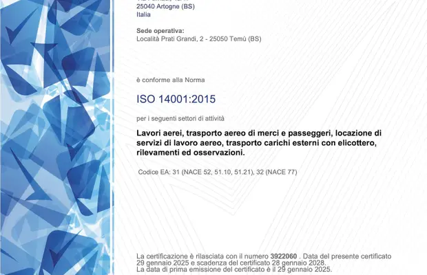 Certificato di Gestione Ambientale