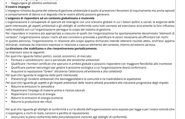 Environmental Policy