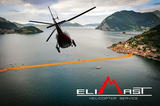 The Floating Piers Elicottero