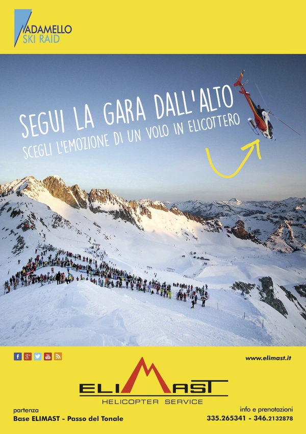 Adamello Ski Raid 2017 in Elicottero